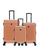Lot de 3 Valises Rigides Grand Format, Taille Moyenne et Cabine GSTAAD