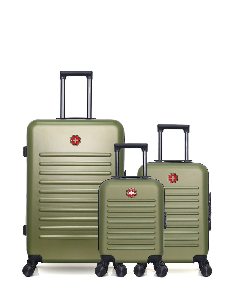 Lot de 3 Valises Rigides Grand Format, Cabine et Cabine XXS WIL