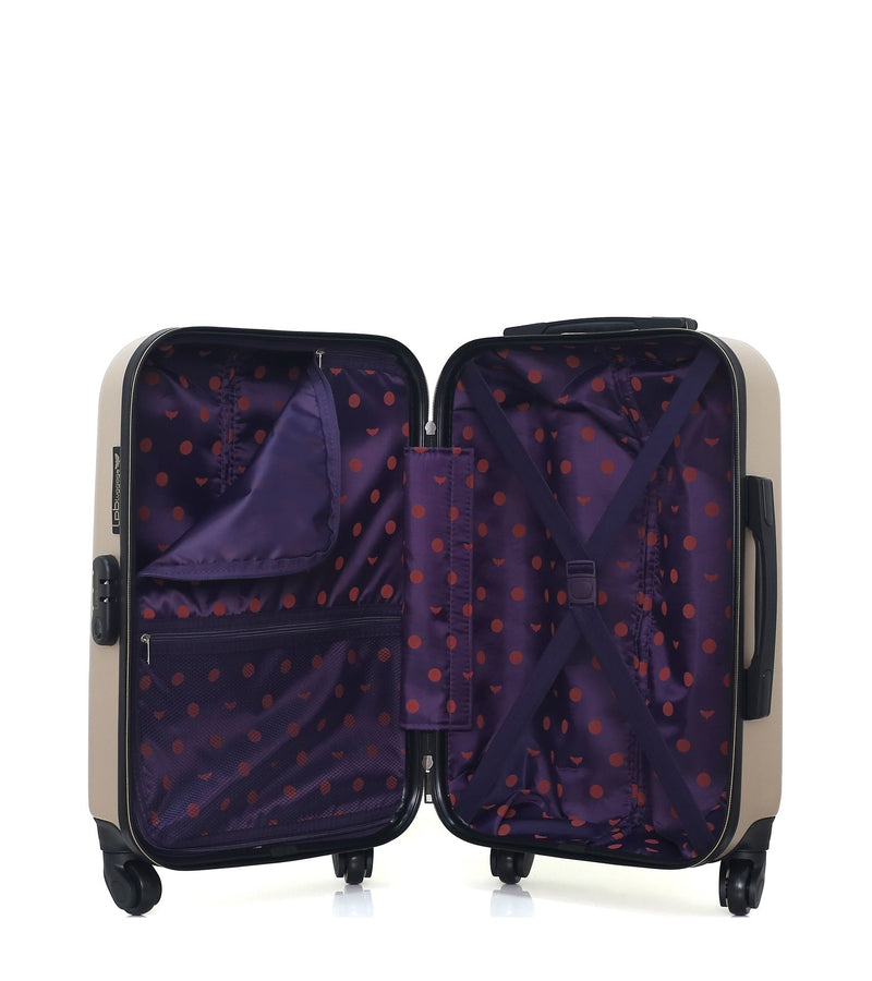 Lot de 2 Valise Cabine et Vanity Rigide ELEONOR