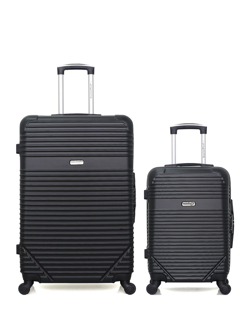 Lot de 2 Valises Rigides Grand Format et Cabine MEMPHIS