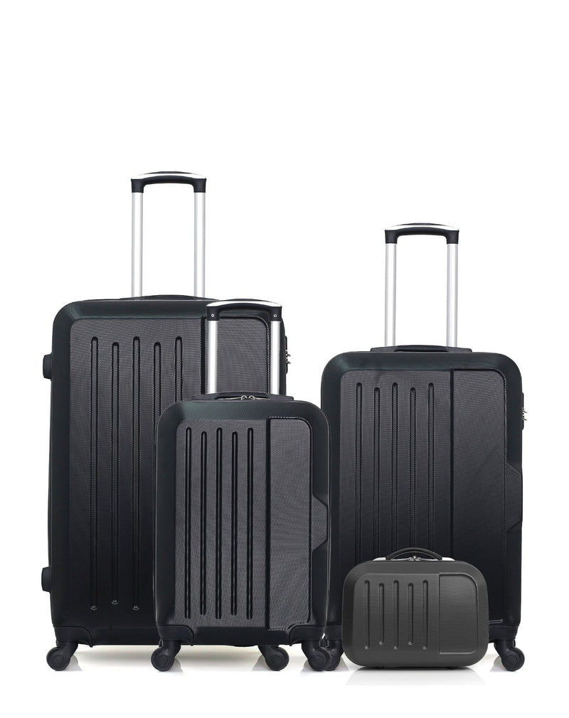HERO - LOT DE 4 - Valises grand format, weekend, cabine et vanity VESUVIO