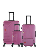 Lot de 4 Valises Rigides Grand Format, Taille Moyenne, Cabine XXS et Vanity RUTI