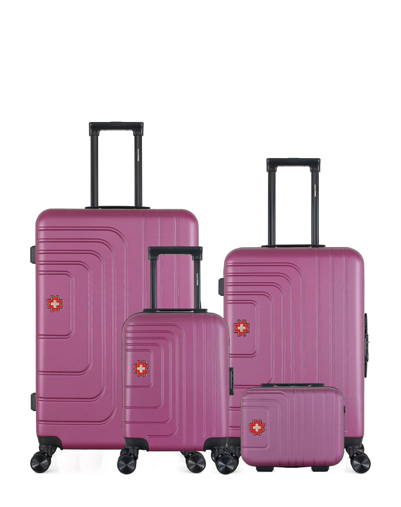 Lot de 4 Valises Rigides Grand Format, Taille Moyenne, Cabine XXS et Vanity RUTI