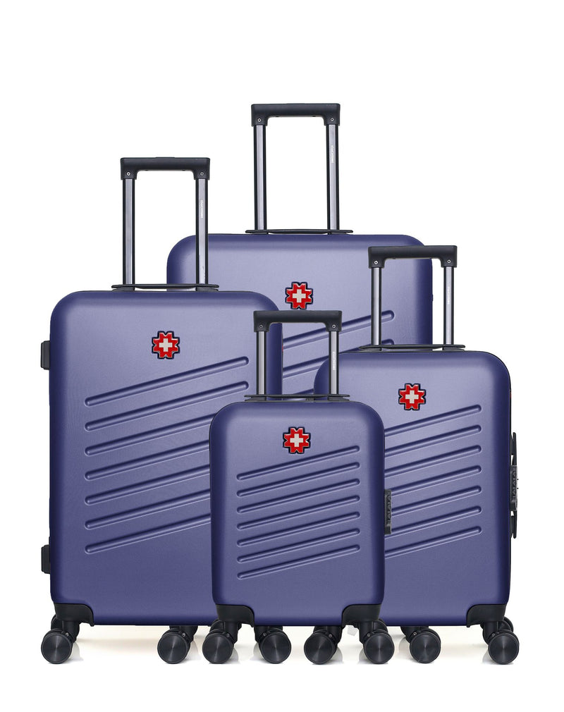 Lot de 4 Valises grand format, valise weekend, valise cabine, valise cabine XXS ZURICH