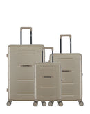 Lot de 3 Valises Rigides Grand Format, Taille Moyenne et Cabine XS CLEVELAND