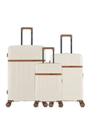 Lot de 3 Valises Rigides Grand Format, Taille Moyenne et Cabine XS ZERMATT