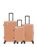 Lot de 3 Valises Rigides Grand Format, Taille Moyenne et Cabine YELLOWSTONE