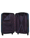 Lot de 4 Valises Rigides Moyenne, Cabine, Cabine XXS et Vanity ELEONOR
