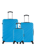 Lot de 3 valises Grand Format, Weekend et Cabine XXS DANUBE