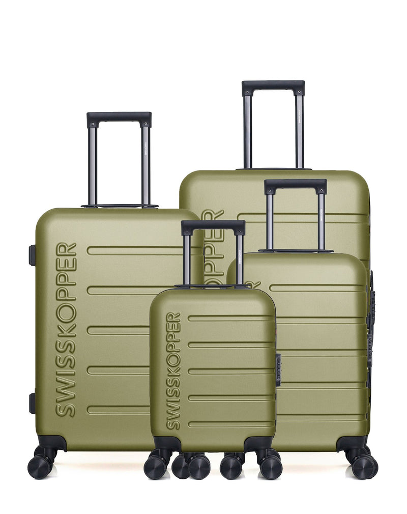 Lot de 4 Valises grand format, valise weekend, valise cabine, valise cabine XXS AIGLE