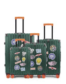 Lot de 4 Valises Rigides Grand Format, Taille Moyenne, Cabine et Cabine XS LUGERS
