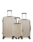 Lot de 3 valises Grand format, weekend et cabine XXS LAGOS