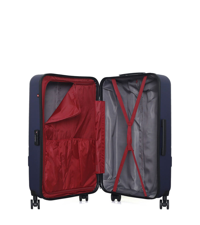 Lot de 3 Valises grand format, valise weekend et valise cabine USTER