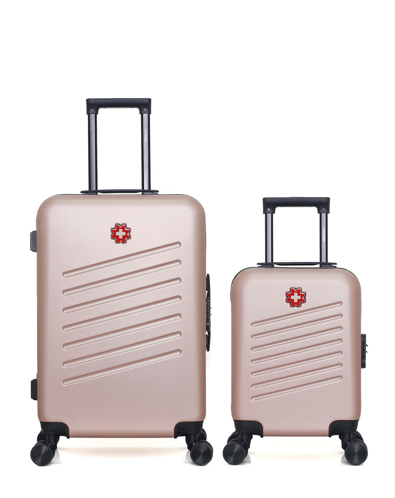 Lot de 2 Valises Rigides Taille Moyenne et Cabine XXS ZURICH