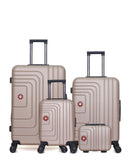 Lot de 4 Valises Rigides Grand Format, Taille Moyenne, Cabine XXS et Vanity RUTI