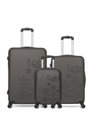 Lot de 3 Valises Rigides Grand Format, Taille Moyenne et Cabine XXS ELEONOR