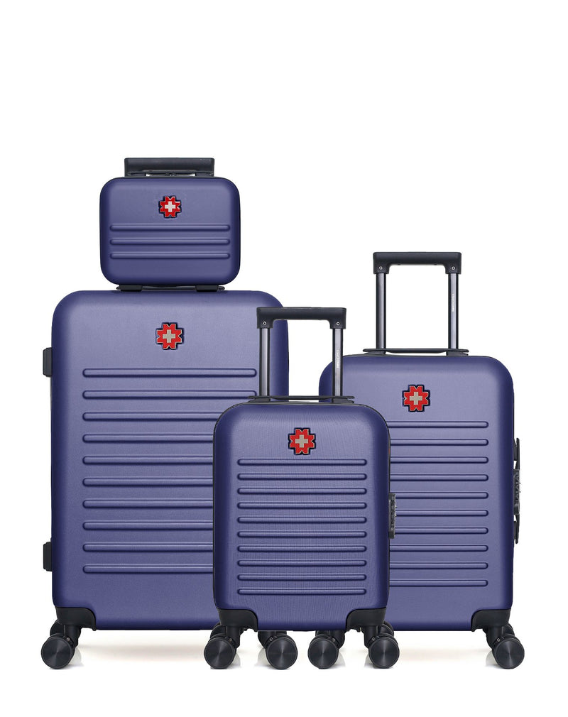 Lot de 4 Valises weekend, valise cabine, valise cabine XXS et vanity WIL