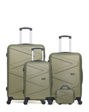 Lot de 4 Valises Rigides Grand Format, Taille Moyenne, Cabine et Vanity AMAZONE