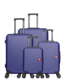 Lot de 4 Valises grand format, valise weekend, valise cabine, valise cabine XXS SPIEZ