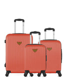 Lot de 3 Valises weekend , valise cabine et valise cabine XXS AGATA