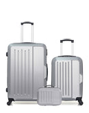 Lot de 3 Valises Rigides Grand Format, Cabine et Vanity VESUVIO