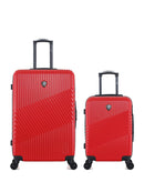 Lot de 2 Valises Rigides Grand Format et Cabine PETER