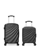 Lot de 2 Valises Rigides Cabine et Cabine XXS DANUBE