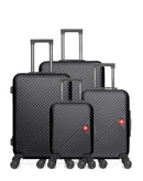 Lot de 4 Valises grand format, valise weekend, valise cabine, valise cabine XXS SPIEZ