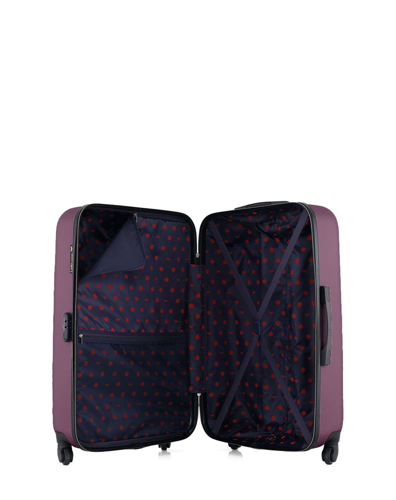 Lot de 2 Valises Rigides Grand Format et Cabine NAIS