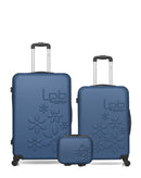 Lot de 3 Valise Grand Format, Taille Moyenne et Vanity Rigide ELEONOR