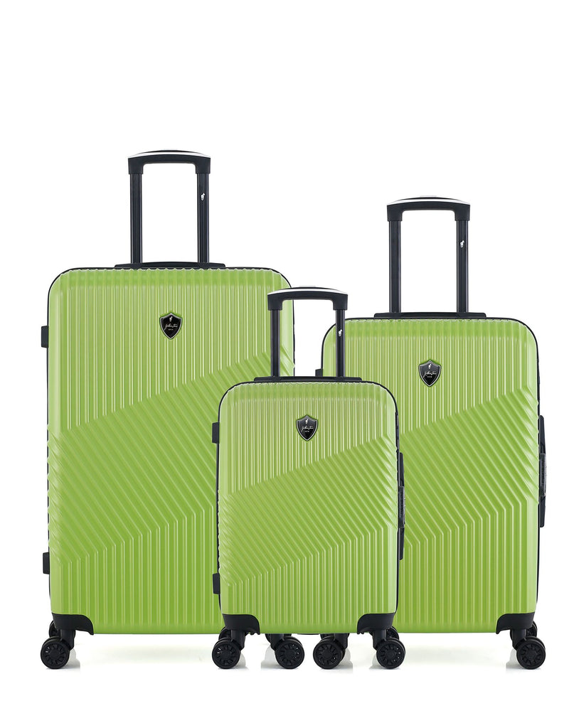 Lot de 3 Valises Rigides Grand Format, Taille Moyenne et Cabine PETER