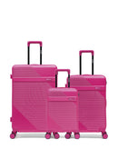 Lot de 3 Valises Rigides Grand Format, Taille Moyenne et Cabine XS WOHLEN
