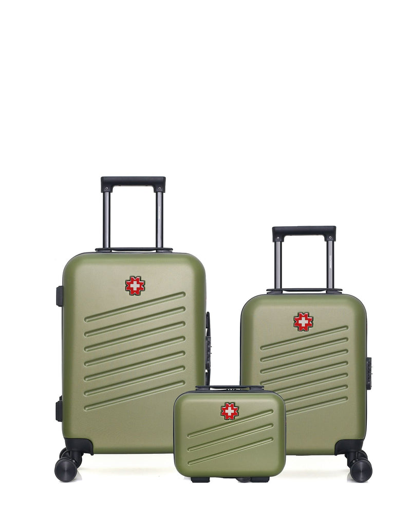 Lot de 3 Valises Rigides Cabine, Cabine XXS et Vanity ZURICH