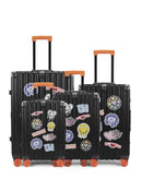Lot de 4 Valises Rigides Grand Format, Taille Moyenne, Cabine et Cabine XS LUGERS