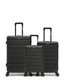 Lot de 3 Valises Rigides Grand Format, Taille Moyenne et Cabine LUGANO