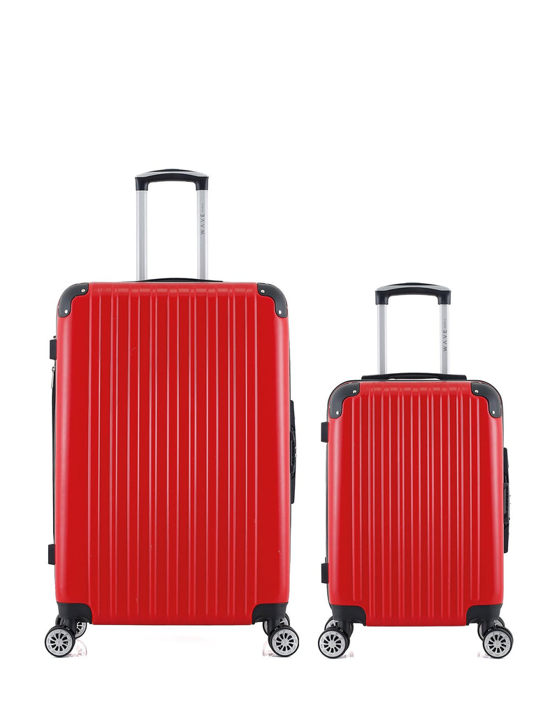 Lot de 2 Valises Rigides Grand Format et Cabine DENALI