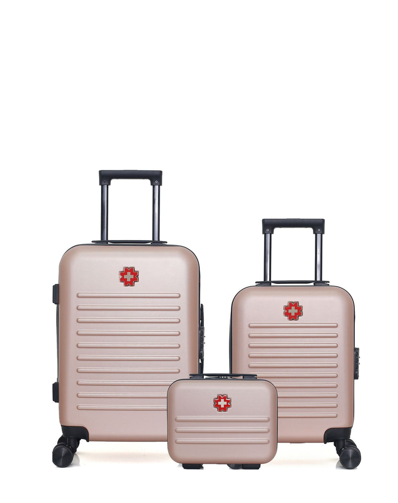 Lot de 3 Valises Rigides Cabine, Cabine XXS et Vanity WIL