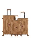 Lot de 3 Valises Rigides Grand Format, Taille Moyenne et Cabine ODEON