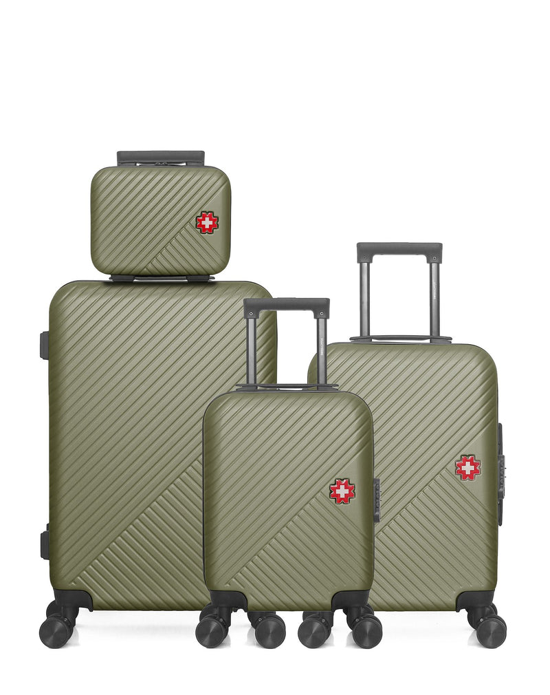 Lot de 4 Valises weekend, valise cabine, valise cabine XXS et vanity SPIEZ