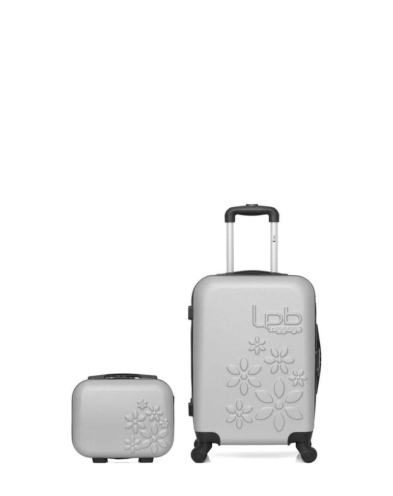 Lot de 2 Valise Cabine et Vanity Rigide ELEONOR