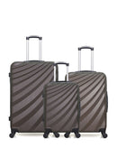 Lot de 3 valises Grand Format, Weekend et Cabine DANUBE