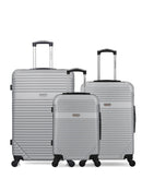 Lot de 3 Valises Rigides Grand Format, Taille Moyenne et Cabine MEMPHIS