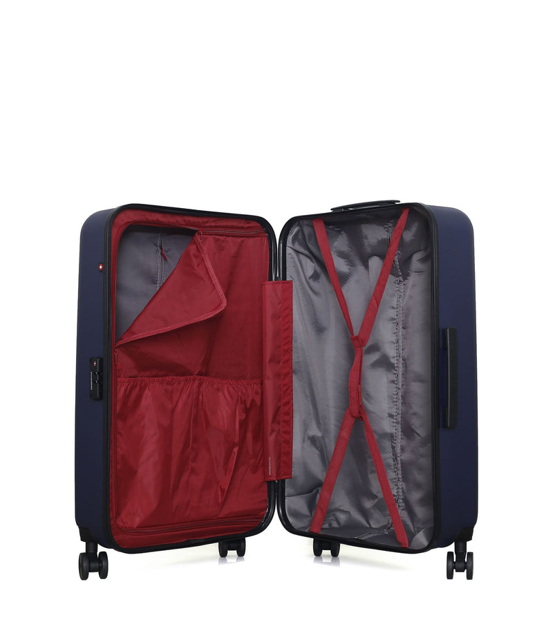 Lot de 4 Valises Rigides Grand Format, Taille Moyenne, Cabine et Vanity ZURICH