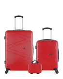Lot de 3 Valises Rigides Grand Format, Cabine et Vanity AMAZONE