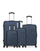 Lot de 4 Valises Rigides Grand Format, Moyenne, Cabine, Cabine XXS ELEONOR
