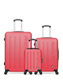 Lot de 3 Valises Rigides Grand Format, Taille Moyenne et Cabine XXS BRONX