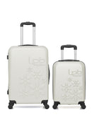 Lot de 2 Valises Rigides Taille Moyenne et Cabine XXS ELEONOR