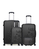 LOT DE 4 - Valises grand format, weekend, cabine et vanity ELEONOR
