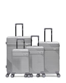 Lot de 4 Valises Rigides Grand Format, Taille Moyenne, Cabine et Cabine XS WOHLEN
