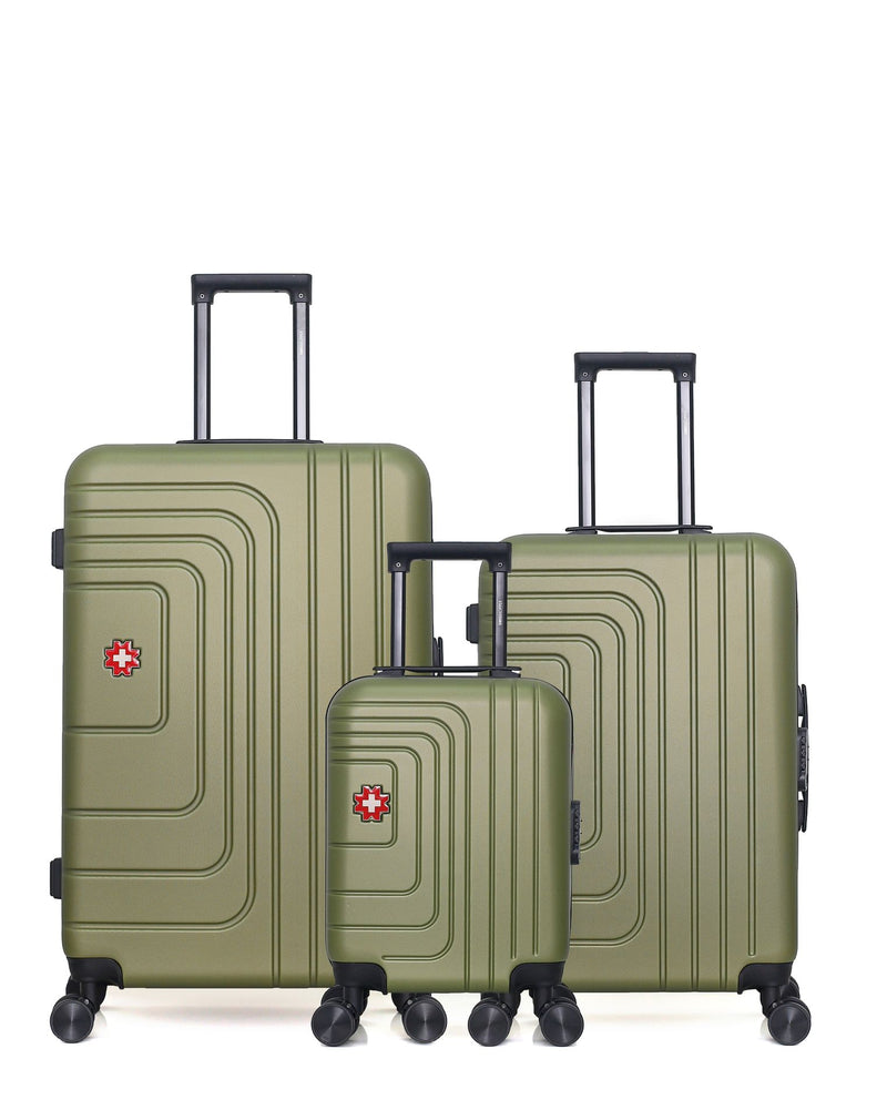 Lot de 3 Valises Rigides Grand Format, Taille Moyenne et Cabine XXS RUTI